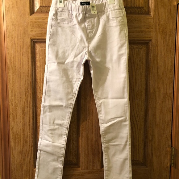 Girls White jegging Pants BNWT Size 12 - Picture 1 of 3